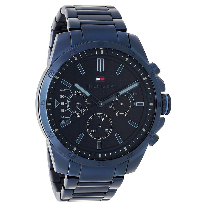 Tommy Hilfiger Quartz Analog Blue Dial Stainless Steel Strap Watch For Men