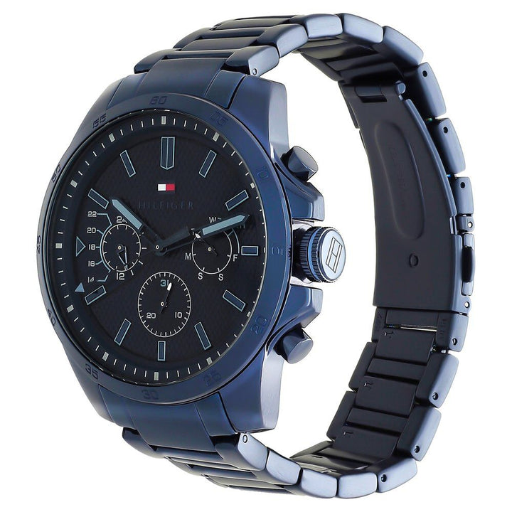 Tommy Hilfiger Quartz Analog Blue Dial Stainless Steel Strap Watch For ...