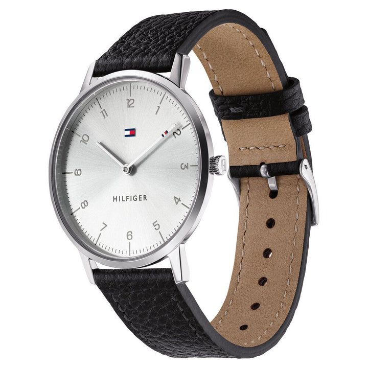 Tommy Hilfiger Quartz Analog Silver Dial Silicone Strap Watch for Men-NCTH1791585W