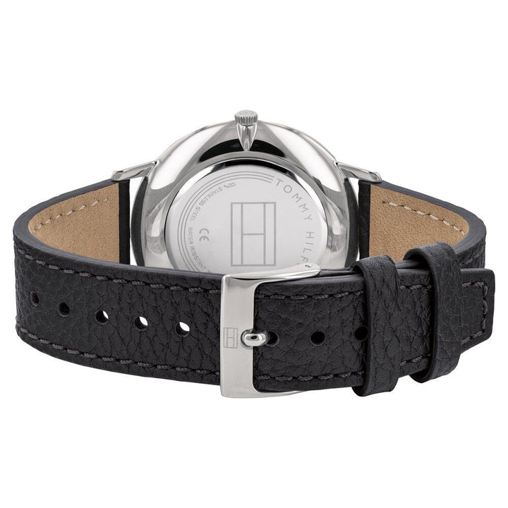 Tommy Hilfiger Quartz Analog Silver Dial Silicone Strap Watch for Men-NCTH1791585W
