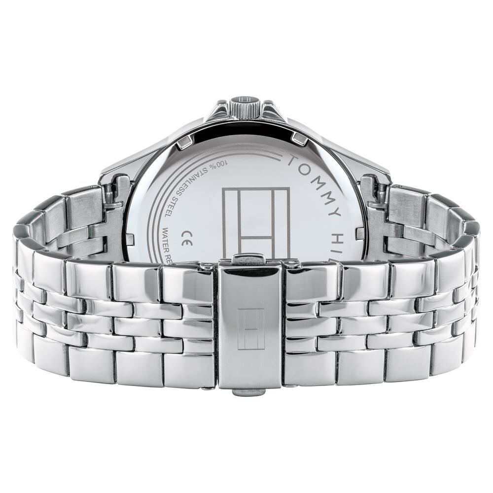 Tommy Hilfiger Quartz Multifunction Blue Dial Stainless Steel Strap Watch for Men-NCTH1791612W