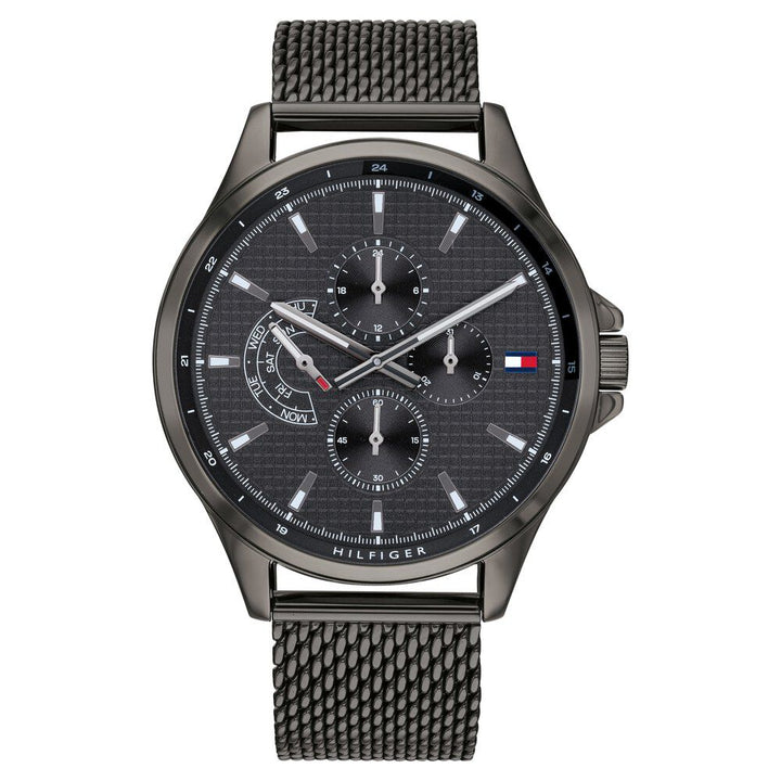 Tommy Hilfiger Quartz Multifunction Grey Dial Stainless Steel Strap Watch for Men-NCTH1791613W