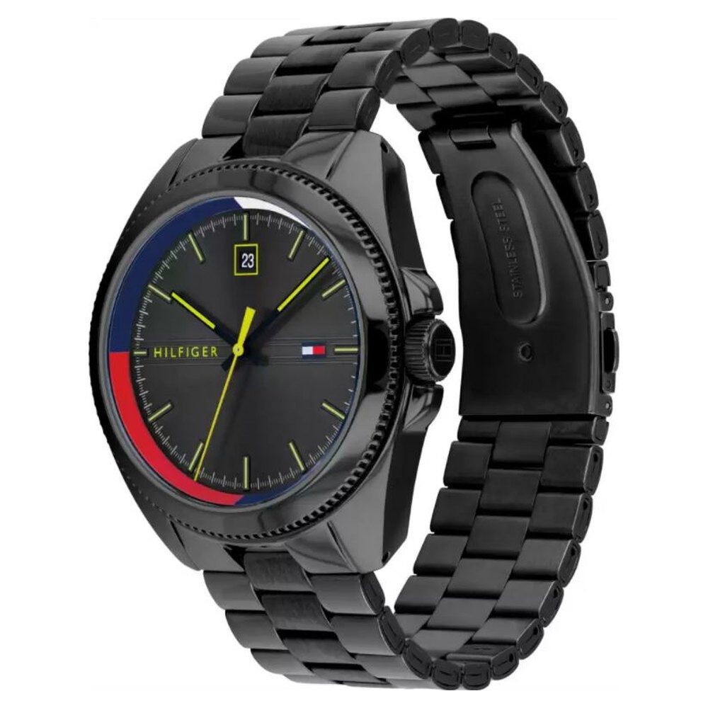 Tommy Hilfiger Black Dial Quartz Analog Watch For Men