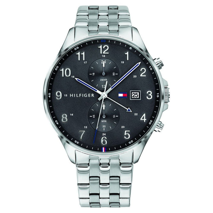Tommy Hilfiger Quartz Multifunction Grey Dial Stainless Steel Strap Watch for Men-NCTH1791707W