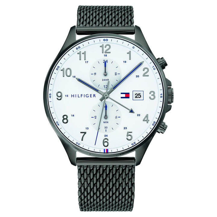 Tommy Hilfiger Quartz Multifunction White Dial Stainless Steel Strap Watch for Men-NTTH1791709