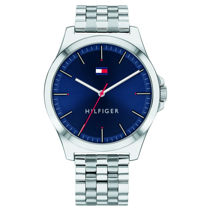 Tommy Hilfiger Quartz Analog Blue Dial Stainless Steel Strap Watch for Men-NCTH1791713W