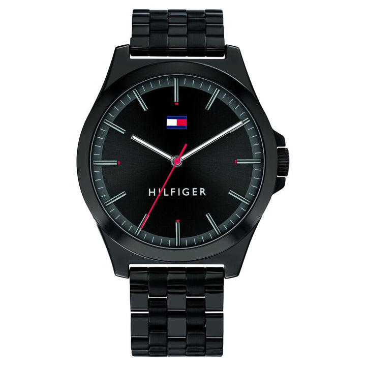 Tommy Hilfiger Quartz Analog Black Dial Stainless Steel Strap Watch for Men-NCTH1791714