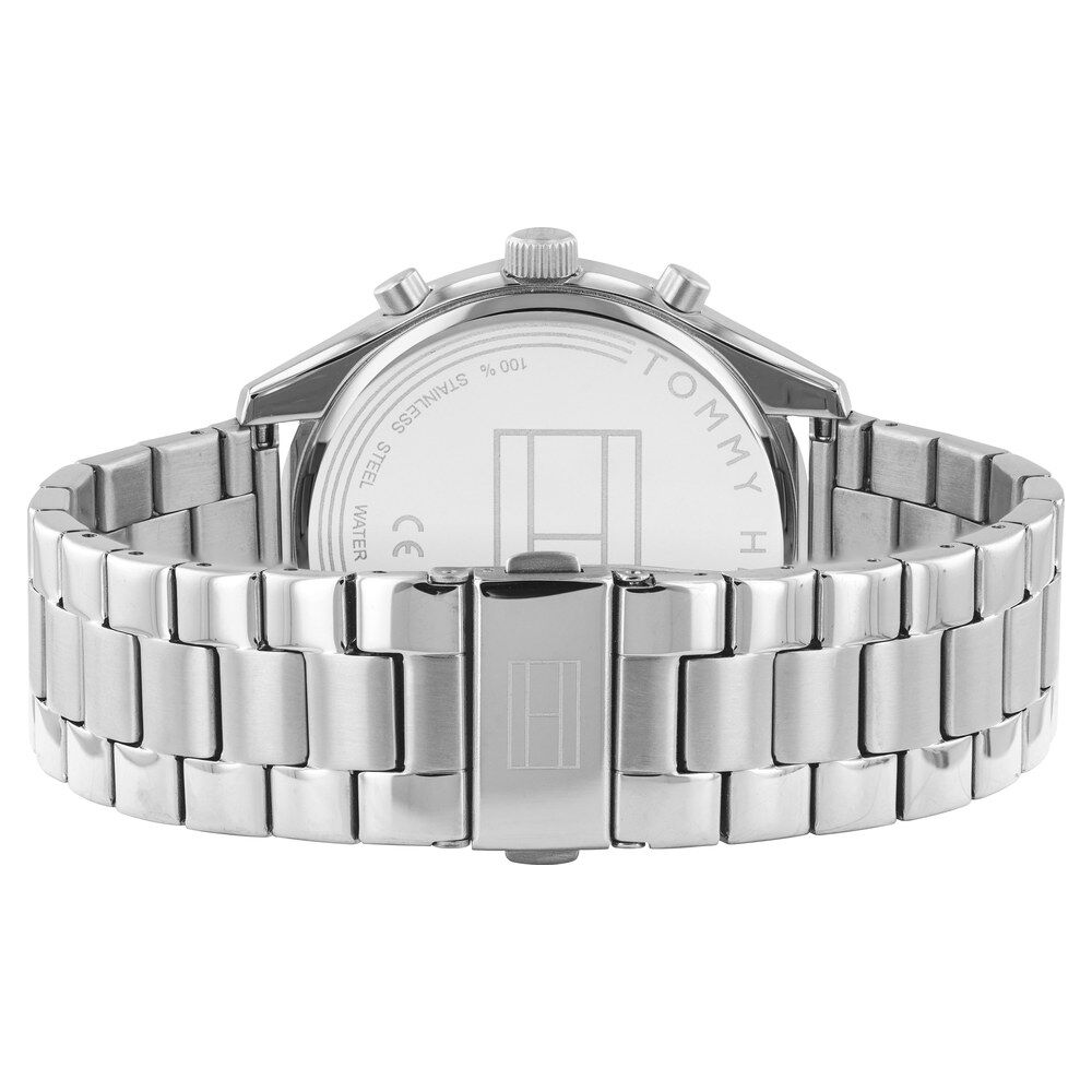 Tommy Hilfiger Quartz Multifunction Blue Dial Stainless Steel Strap Watch for Men-NCTH1791725W