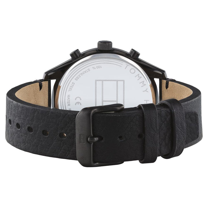 Tommy Hilfiger Multifunction Black Dial Watch For Men