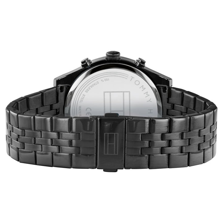 Tommy Hilfiger Quartz Multifunction Black Dial Stainless Steel Strap Watch for Men-NCTH1791738W
