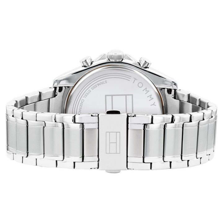Tommy Hilfiger Quartz Multifunction Black Dial Stainless Steel Strap Watch for Men-NCTH1791835W