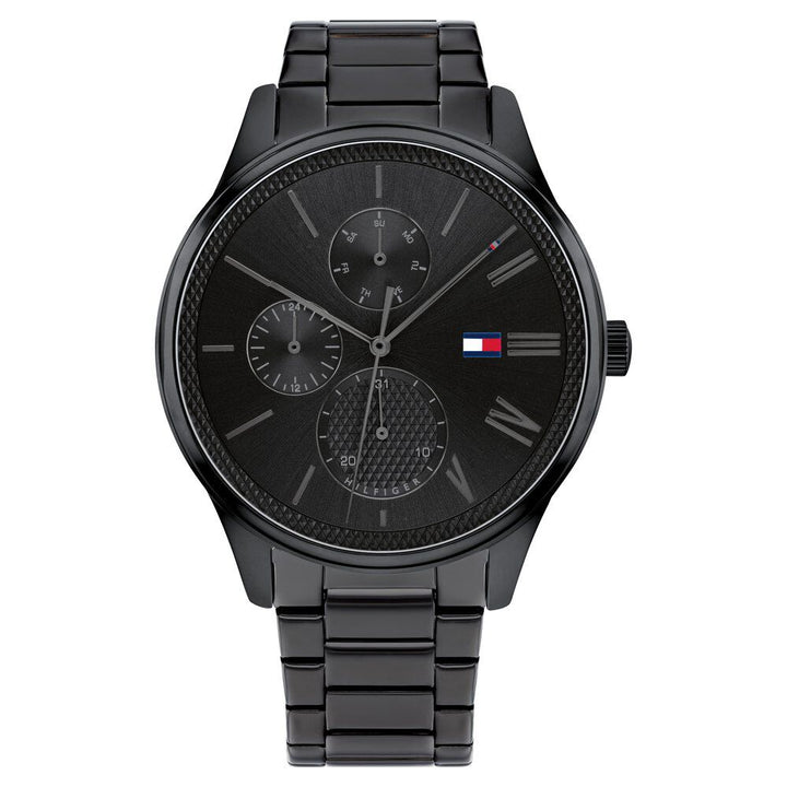 Tommy Hilfiger Quartz Multifunction Black Dial Stainless Steel Strap Watch for Men NETH1791849