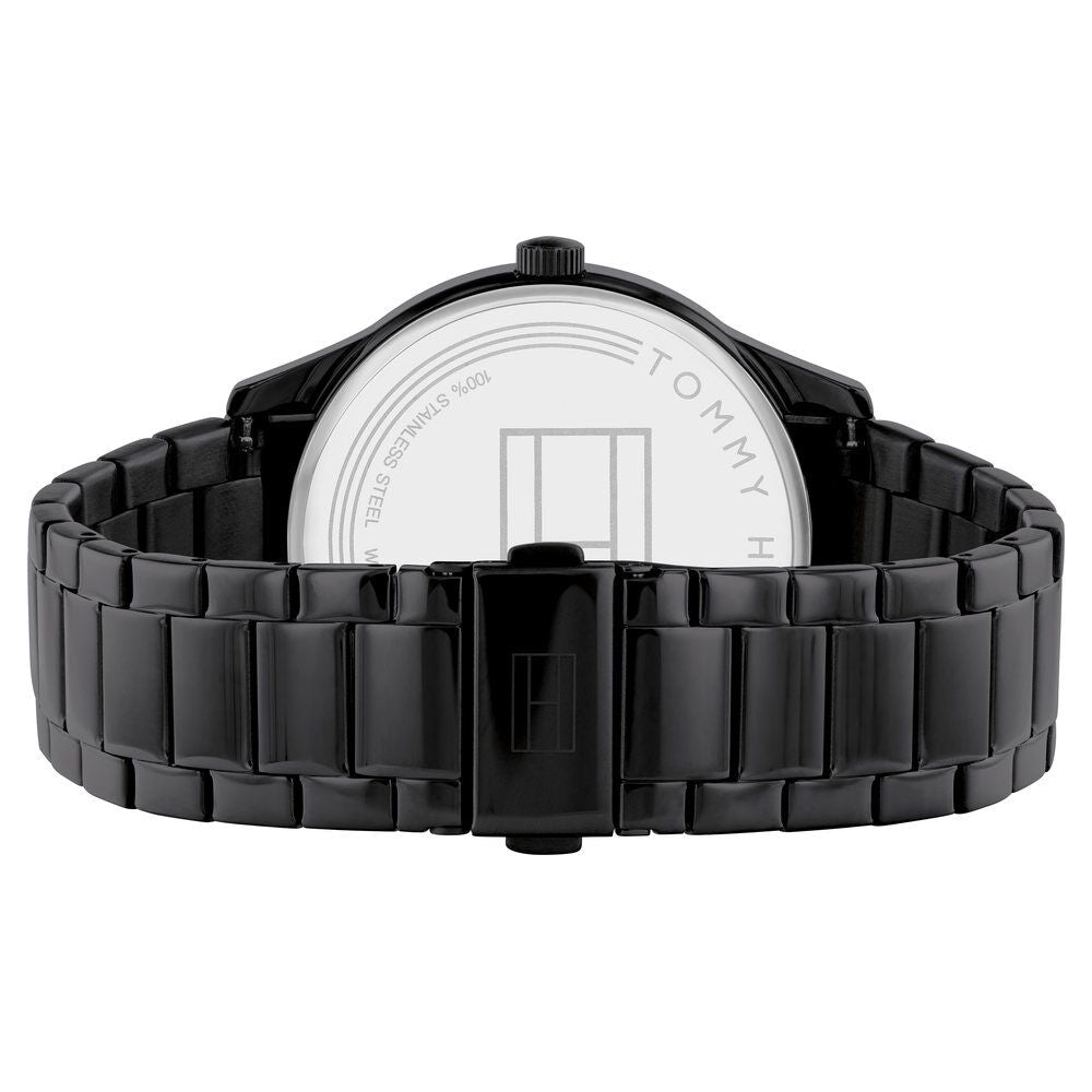 Tommy Hilfiger Quartz Multifunction Black Dial Stainless Steel Strap Watch for Men NETH1791849