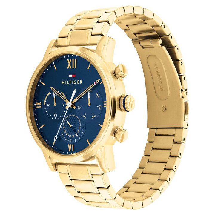 Tommy Hilfiger Quartz Multifunction Blue Dial Stainless Steel Strap Watch For Men