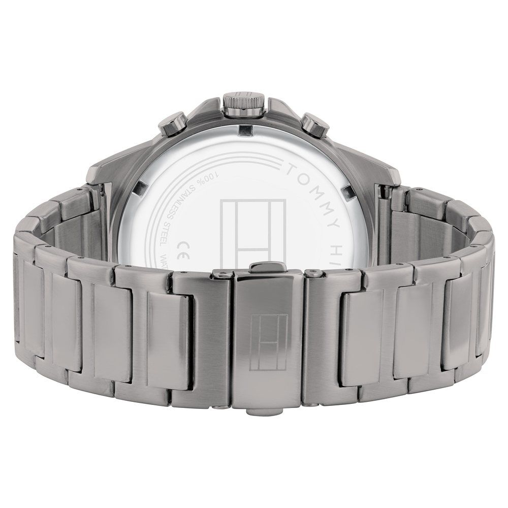 Tommy Hilfiger Quartz Multifunction Grey Dial Stainless Steel Strap Watch for Men-NCTH1791892