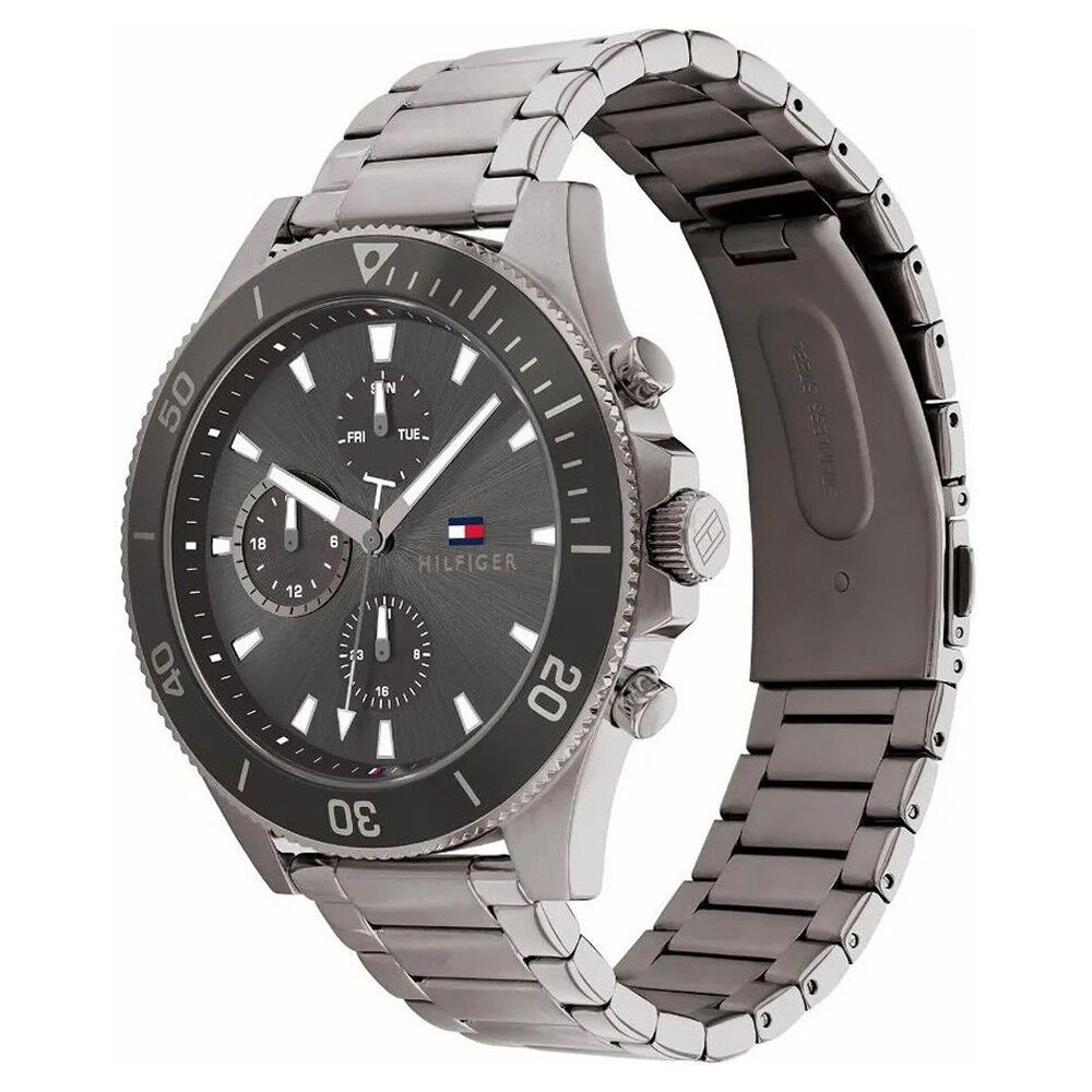 Tommy Hilfiger Quartz Multifunction Grey Dial Watch for Men-NETH1791918W