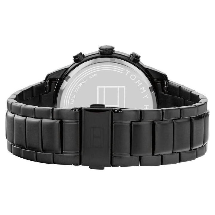 Tommy Hilfiger Black Dial Stainless Steel Strap Watch for Men-NDTH1791951