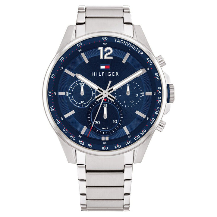 Tommy Hilfiger Blue Dial Stainless Steel Strap Watch for Men-NTTH1791973
