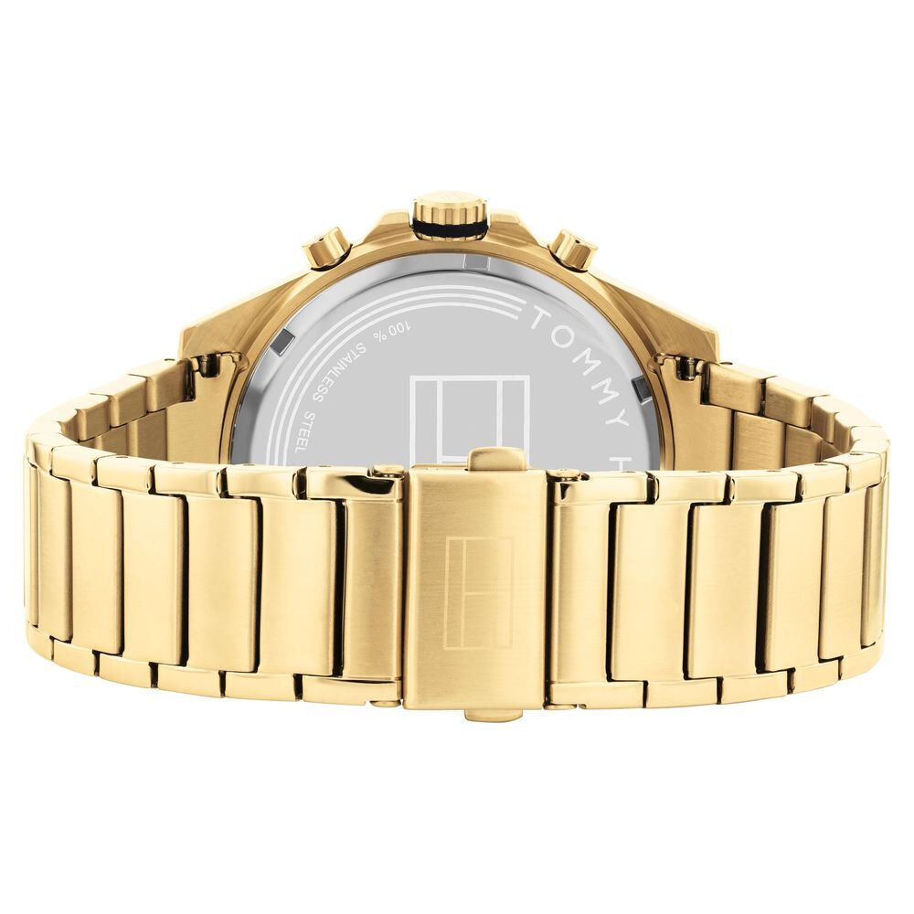 Tommy Hilfiger Black Dial Stainless Steel Strap Watch For Men