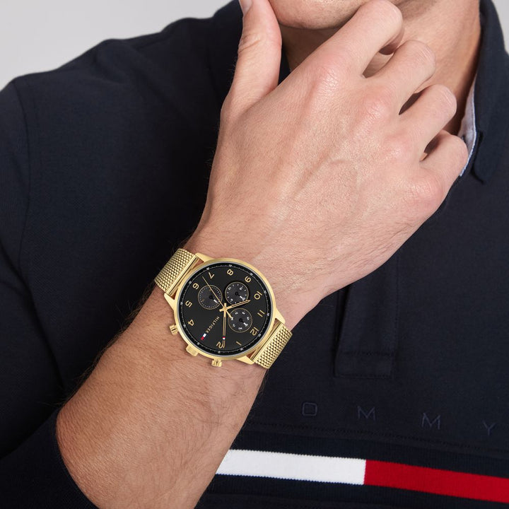 Tommy Hilfiger Multifunction Black Dial Watch for Men NDTH1791989W