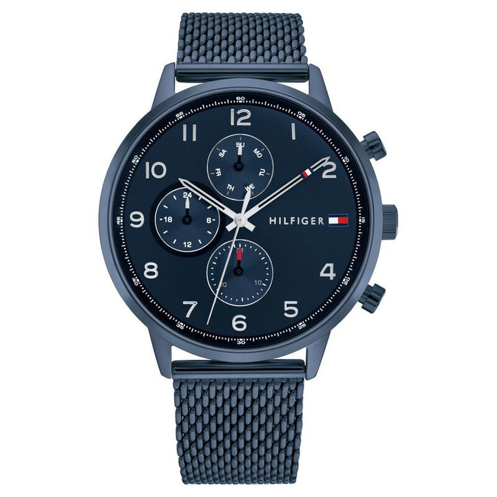 Tommy Hilfiger Multifunction Blue Dial Watch For Men