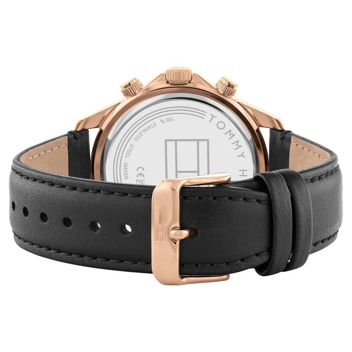 Tommy Hilfiger Quartz Multifunction Silver Dial Leather Strap Watch for Men TH1792016W