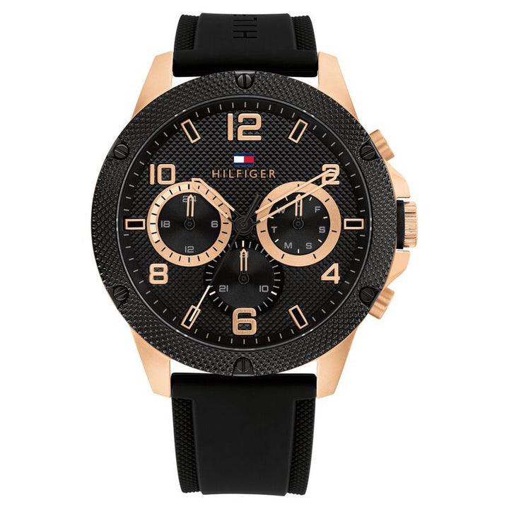 Tommy Hilfiger Black Dial Quartz Analog Watch For Men