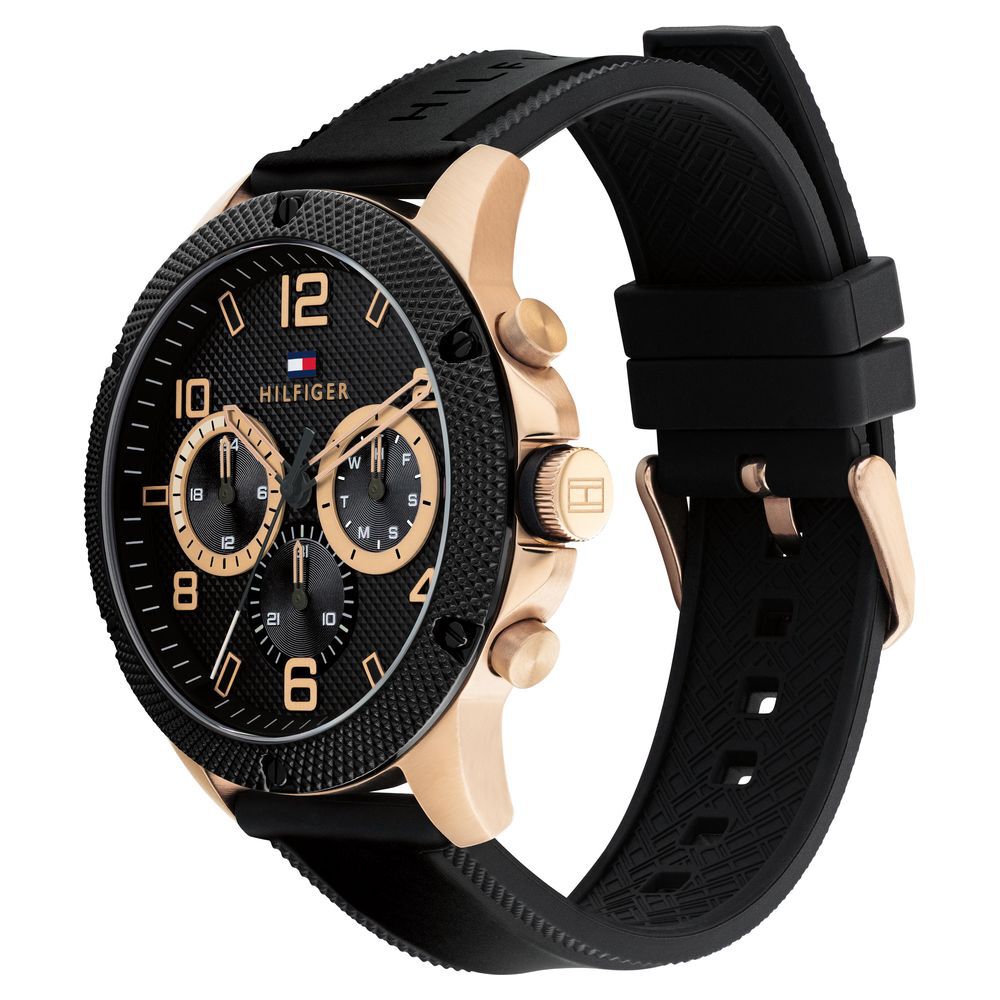 Tommy Hilfiger Black Dial Quartz Analog Watch For Men