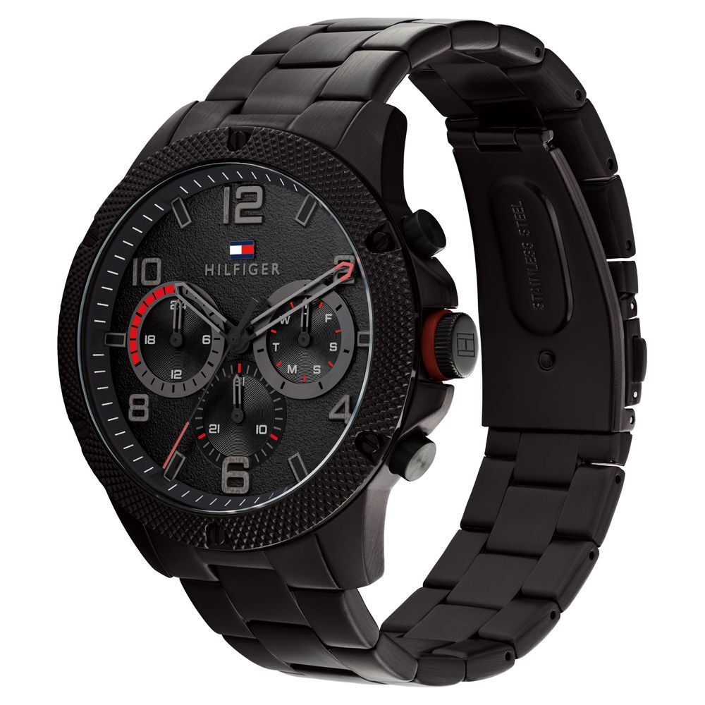 Tommy Hilfiger Black Dial Quartz Analog Watch For Men