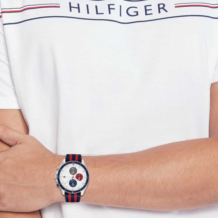 Tommy Hilfiger White Dial Quartz Analog Watch For Men