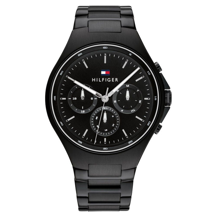 Tommy Hilfiger Black Dial Black Colour Stainless Steel Strap Watch for Men-NTTH1792055