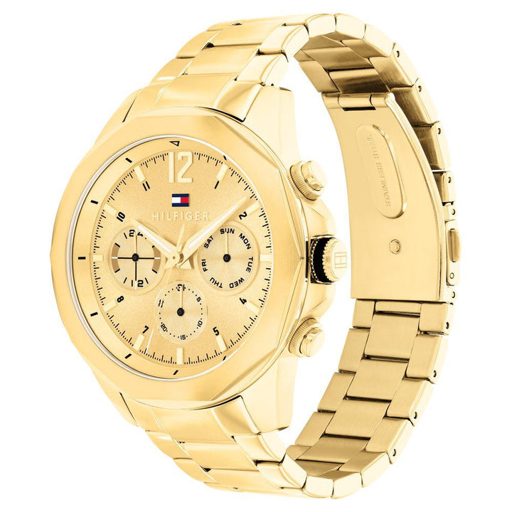 Tommy Hilfiger Gold Dial Golden Stainless Steel Strap Watch for Men TH1792060