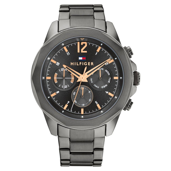 Tommy Hilfiger Grey Dial Grey Stainless Steel Strap Watch for Men TH1792061