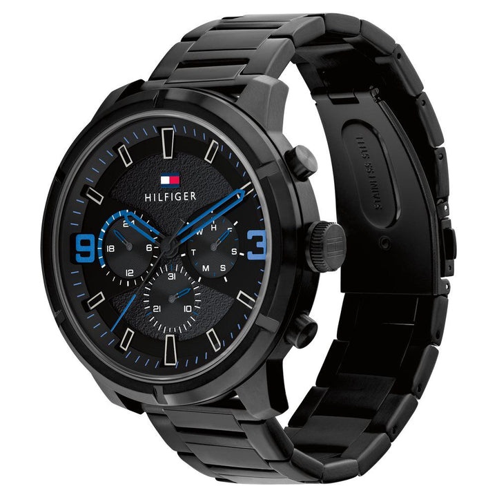 Tommy Hilfiger Black Dial Quartz Analog With Date Watch For Men