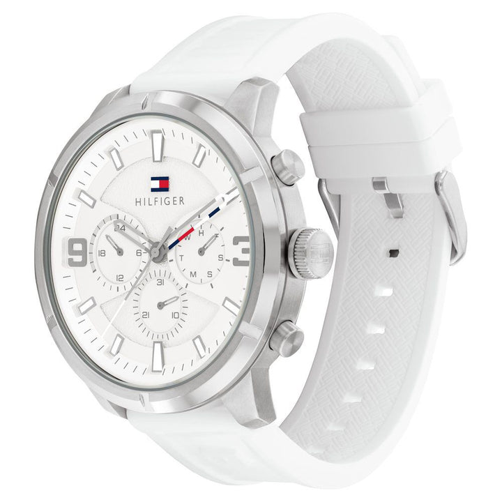 Tommy Hilfiger Silver Dial Quartz Analog with Date Watch for Men TH1792072