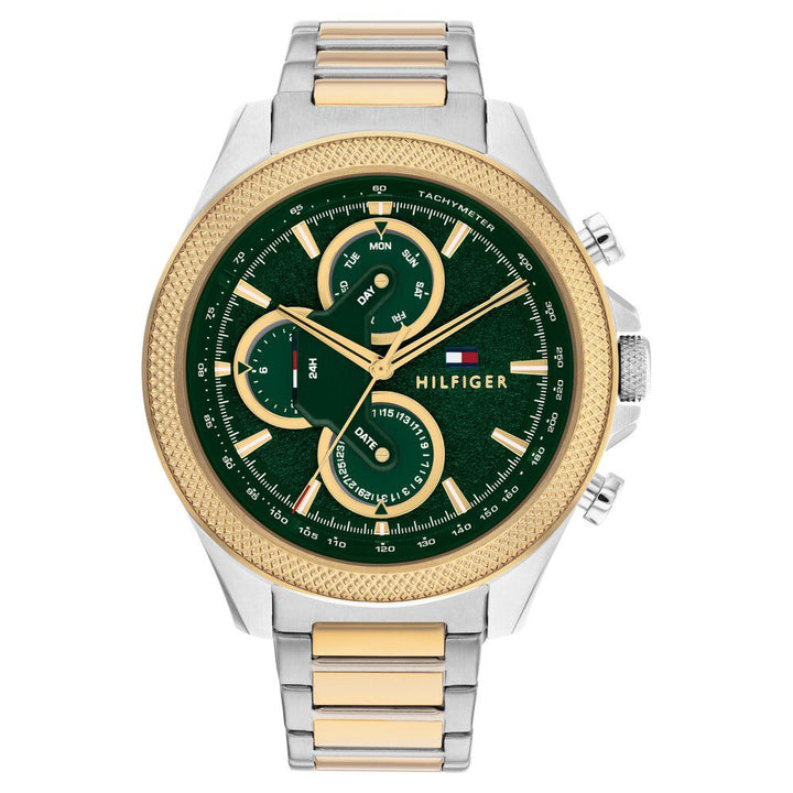 Tommy Hilfiger Quartz Multifunction Green dial Stainless Steel Strap Watch for Men TH1792079