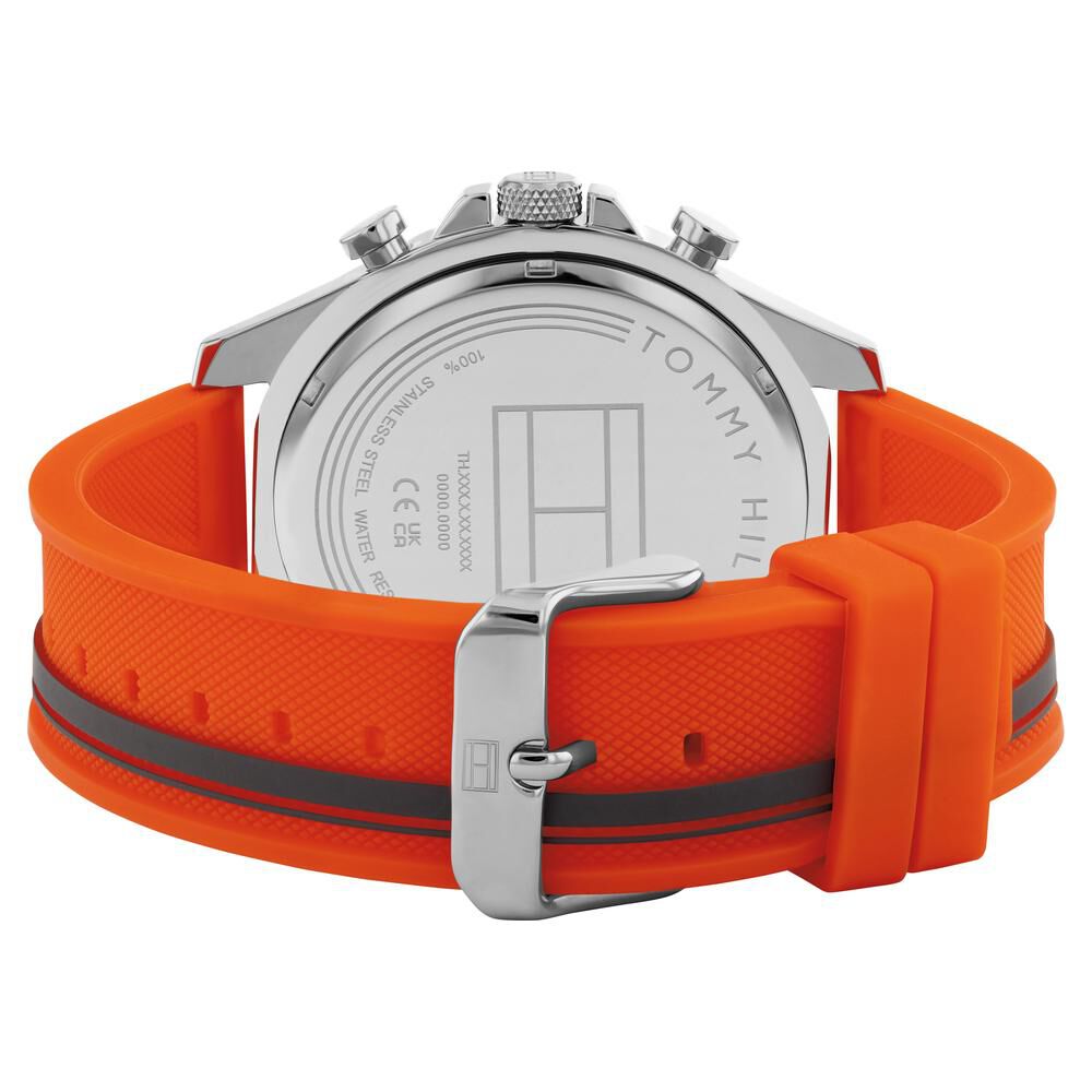 Tommy Hilfiger Quartz Multifunction Grey dial Silicone Strap Watch for Men TH1792084