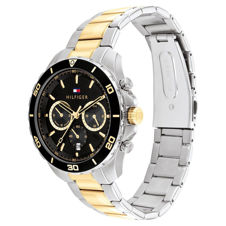 Tommy Hilfiger Quartz Multifunction Black Stainless Steel Strap for Men-NTTH1792095