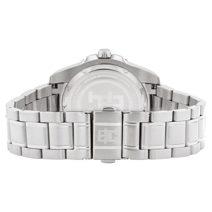 Tommy Hilfiger Analog with Date Black Dial Silver Color Stainless Steel Strap Watch For Men-TH1792131