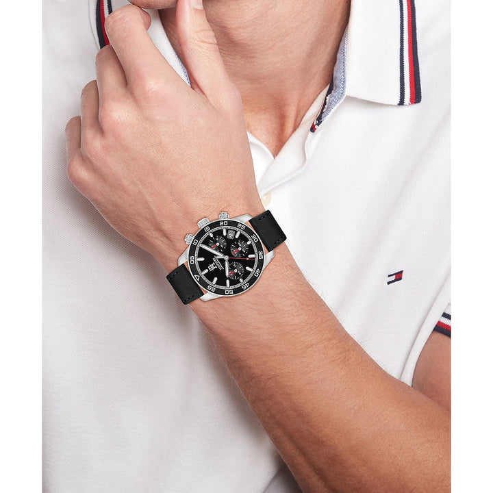 Tommy Hilfiger TH85 Chrono TH1792162 Black Dial Men&