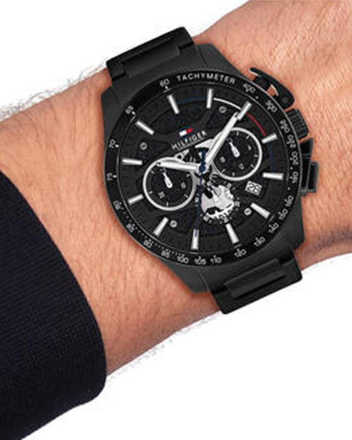Tommy Hilfiger Bank TH1792262W Black Dial Men&