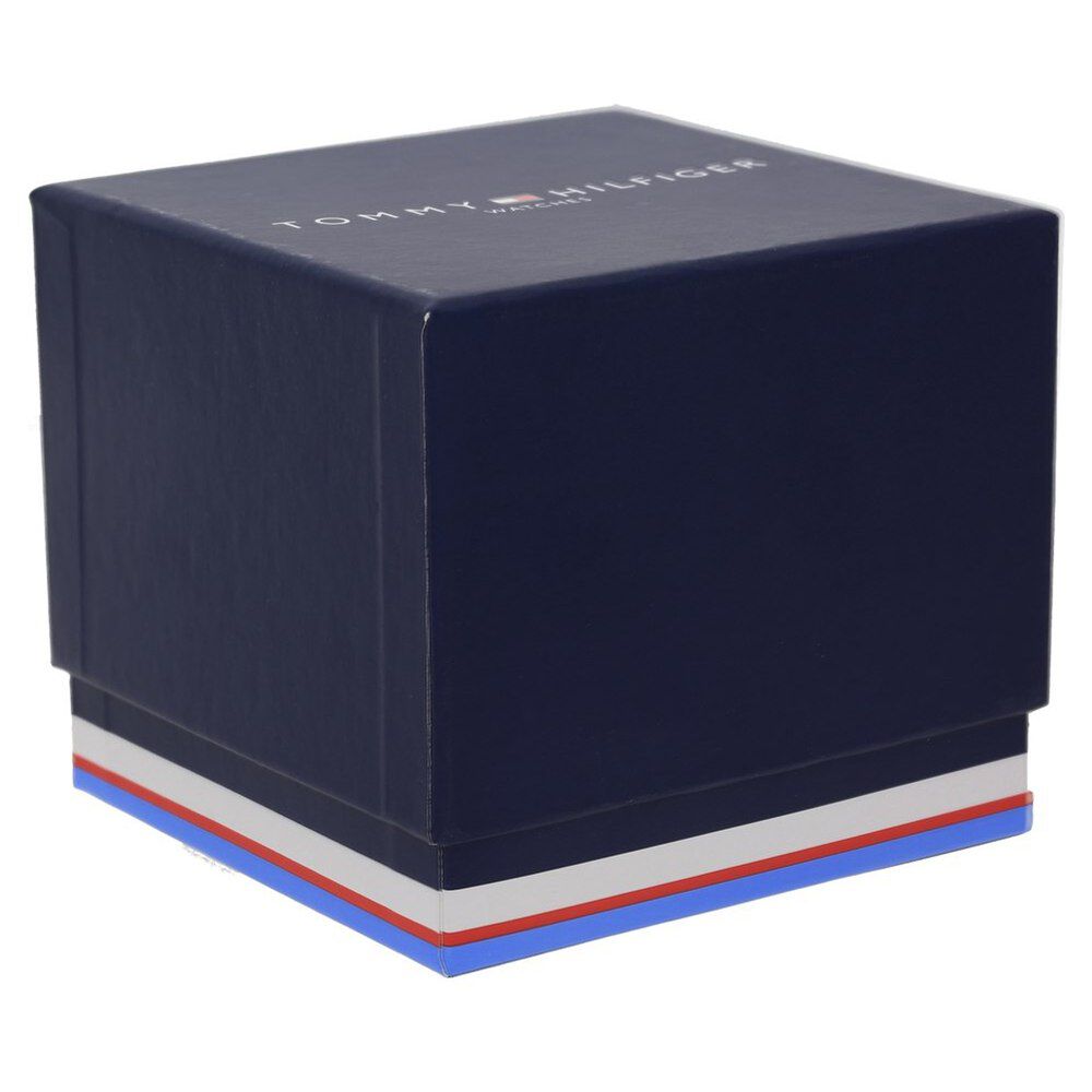 Tommy Hilfiger Quartz Chronograph Black Dial Leather Strap Watch For Men