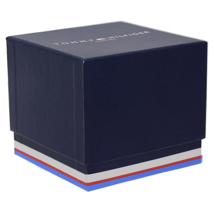 Tommy Hilfiger Quartz Chronograph Black Dial Leather Strap Watch For Men