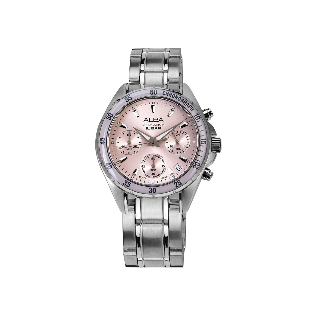 Alba AT3K95X1 Rose Gold Dial Women&
