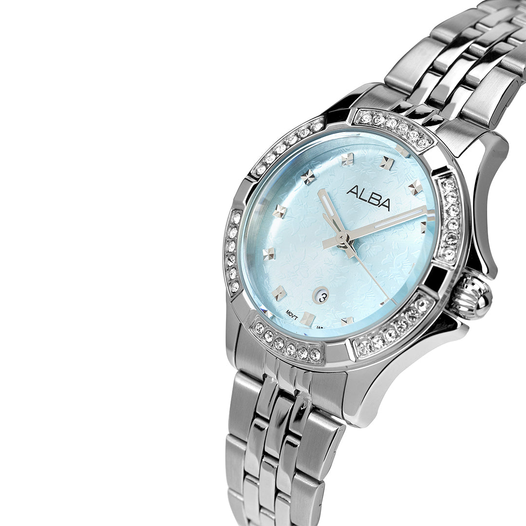 Alba AH7EE3X1 Light Blue Dial Women&