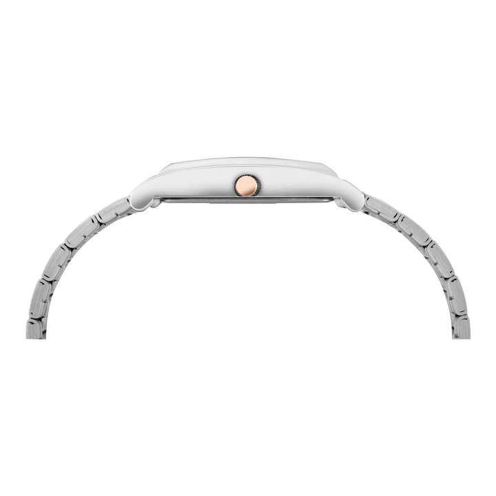 TIMEX Silver Tone Rectangle Dial Analog Men's Watch - TW000L525