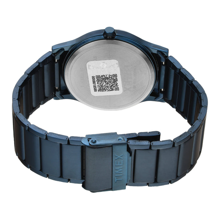 Timex Men Blue Round Analog Dial Watch- TW000R460