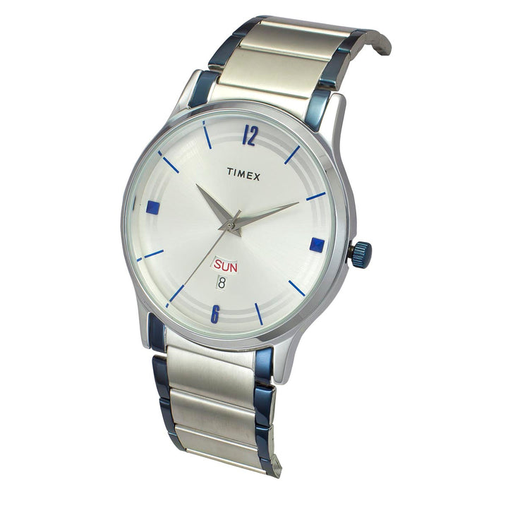 TIMEX Men Silver Round Dial Analog Watch - TW000R467