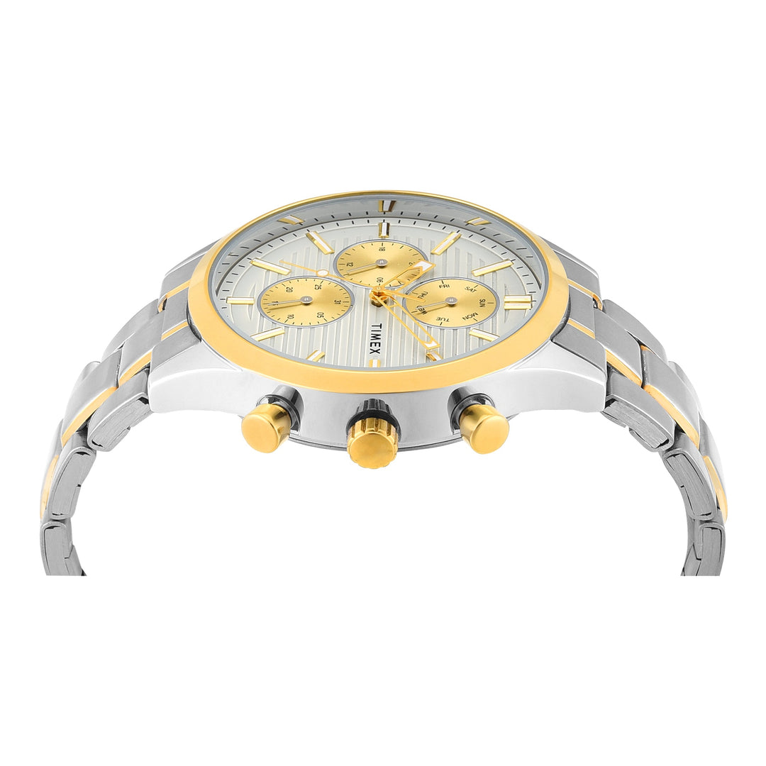 TIMEX Men Grey Round Dial Analog Watch - TW000T320