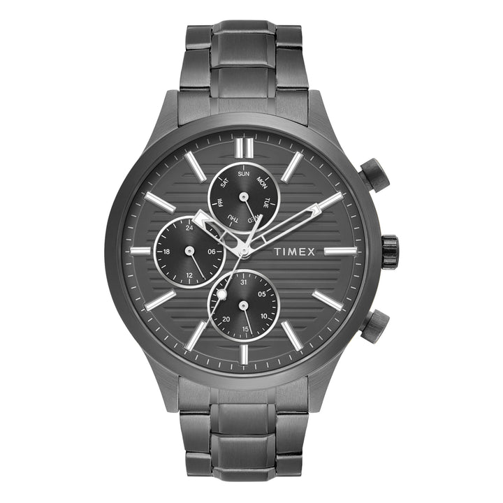 TIMEX Men Grey Round Dial Analog Watch - TW000T321